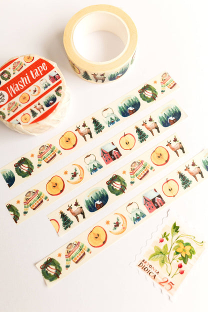 Washi Tape - Zu Hause an Weihnachten