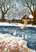 Kunstdruck Wintergänse von Asia Spettel A5