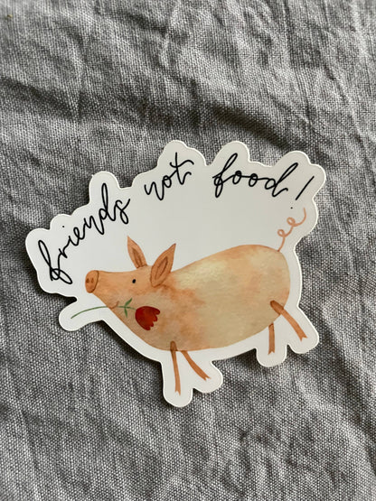 Sticker – Friends not food!