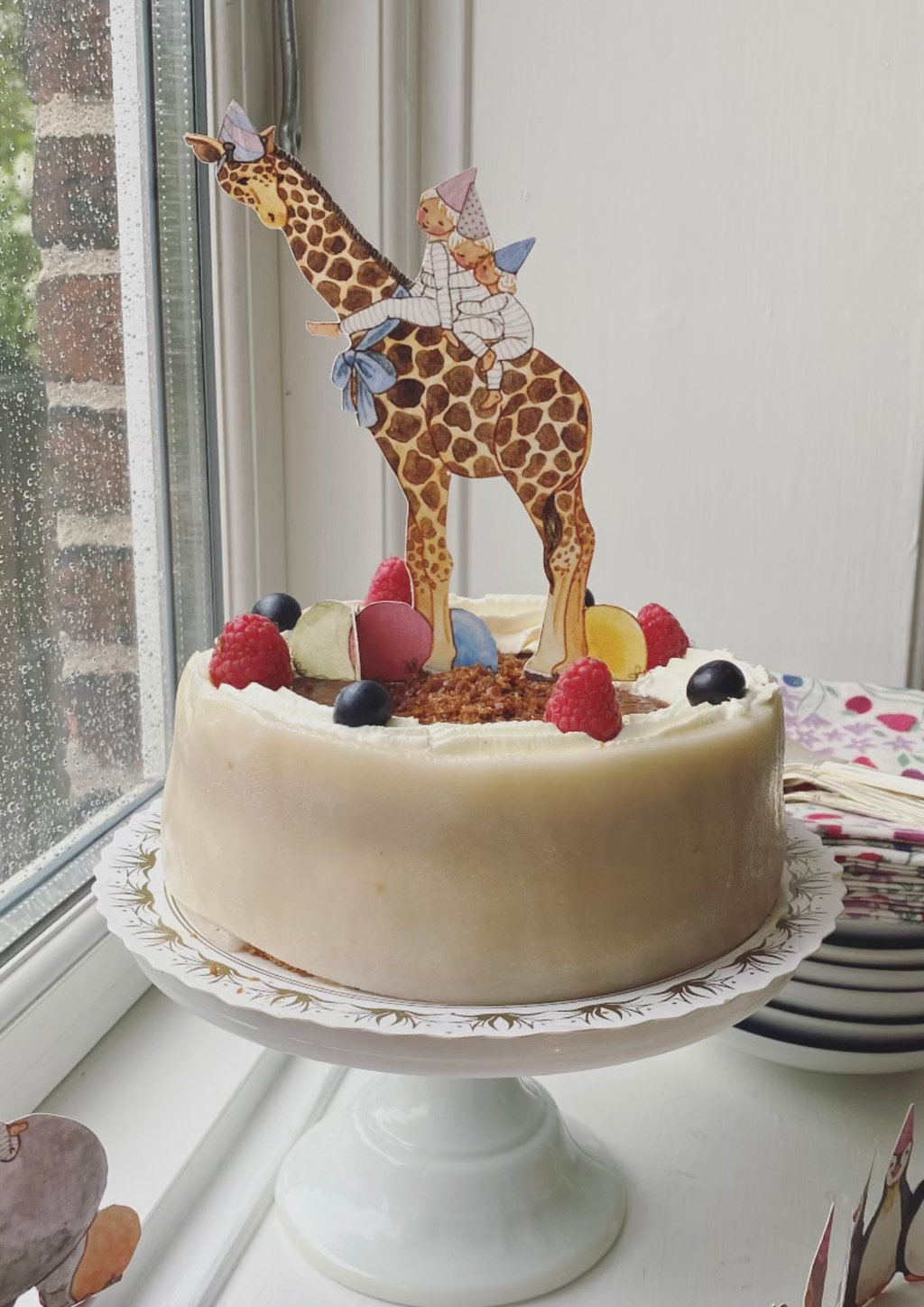 Bastelbogen Geburtstagstier Giraffe von Tall Hat Tales, Ansicht 2