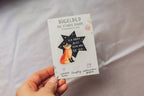 Mini-Bügelbild Fuchs „Ich darf alles sein, was ich sein will.“ von Liesels Wicht auf A7-Kärtchen