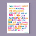 Kunstdruck Starke Mädchen von Frau Ottilie A4