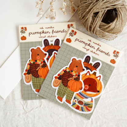 Sticker-Set - Kürbisfreunde
