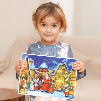 Adventskalender - Der Weihnachtsmann kommt in die Stadt