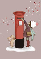 Postkarte Weihnachtsbriefkasten von Belle & Boo A6