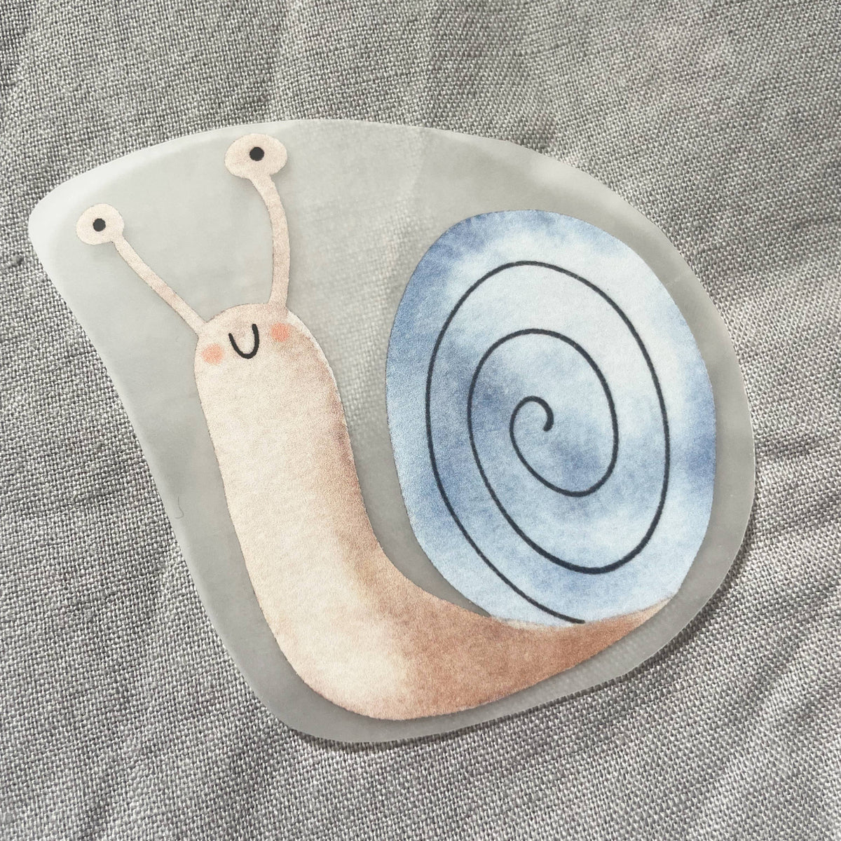 Bügelbild Schnecke mit Spiralhaus von Hannahs Firlefanz
