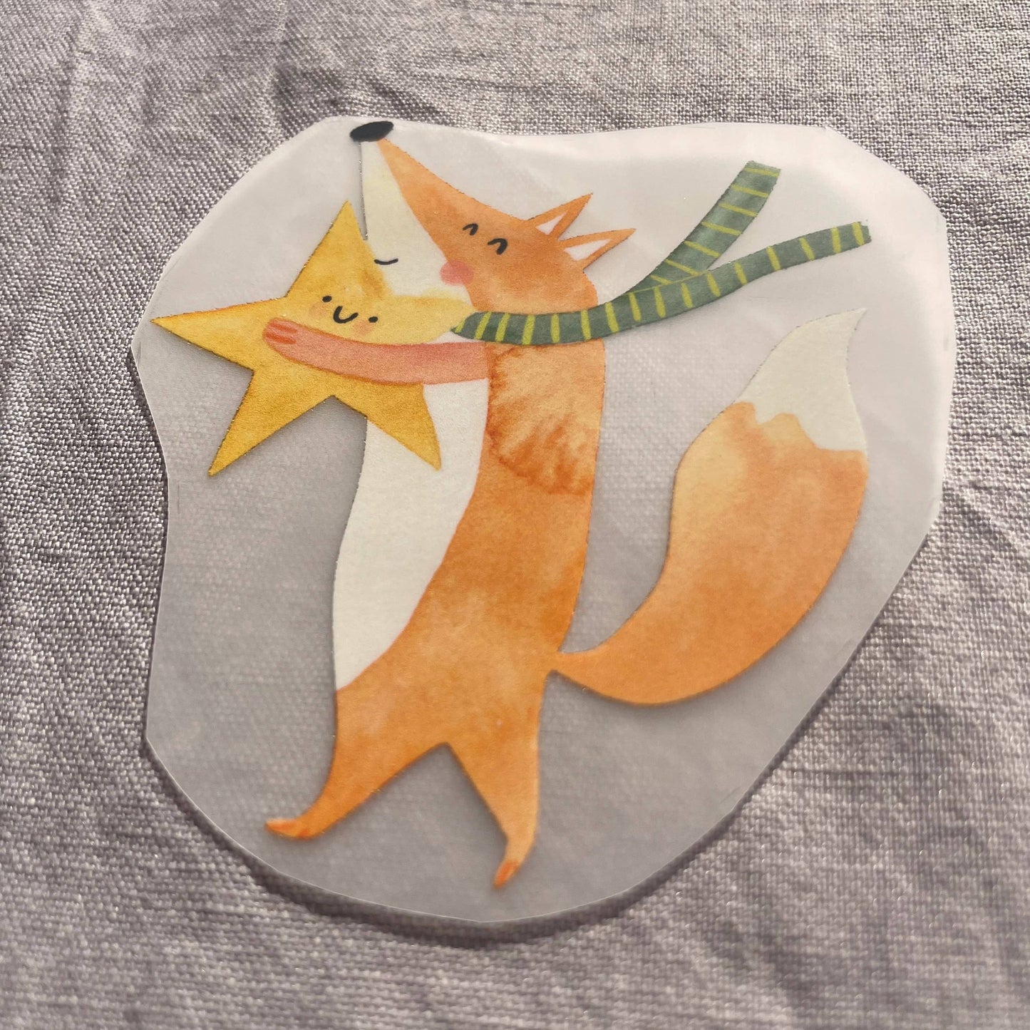 Bügelbild - Fuchs mit Stern