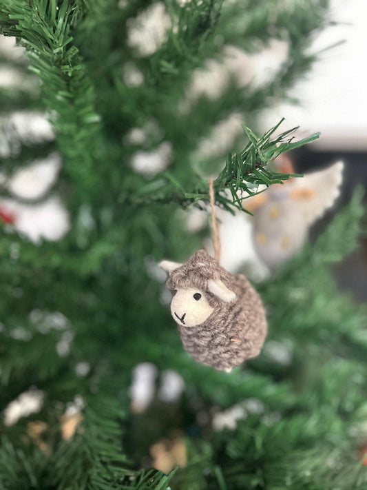 Filzanhänger - Weihnachtsschaf