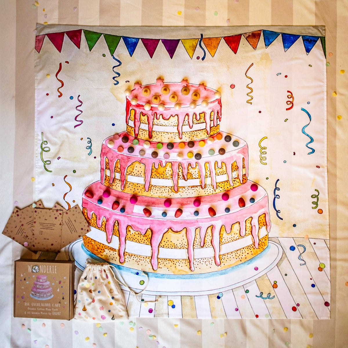 Spieltuch - Kuchendeko-Spielset mit Grapat