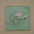 Fliese Nachtigall von moreydesign 10 x 10 cm