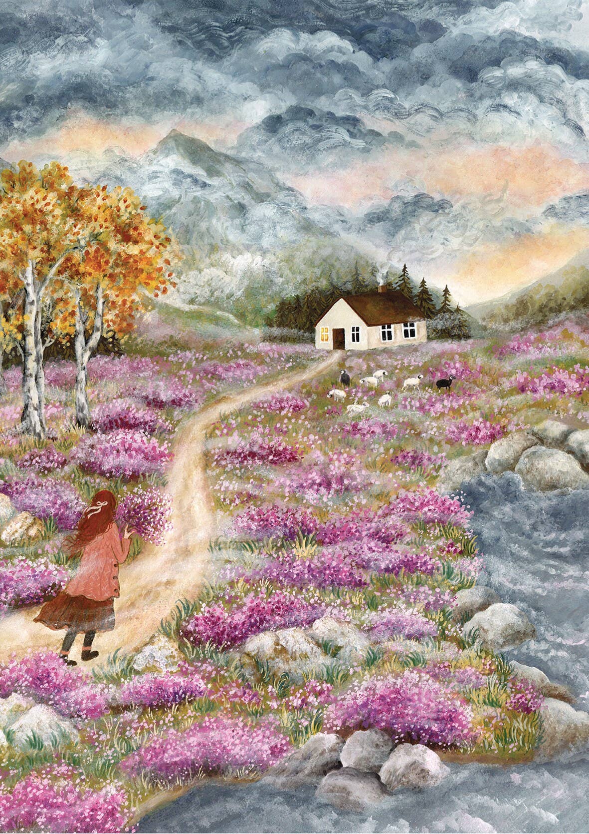 Print - Herbstliche Heidelandschaft