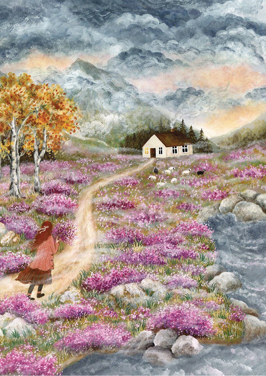 Print - Herbstliche Heidelandschaft