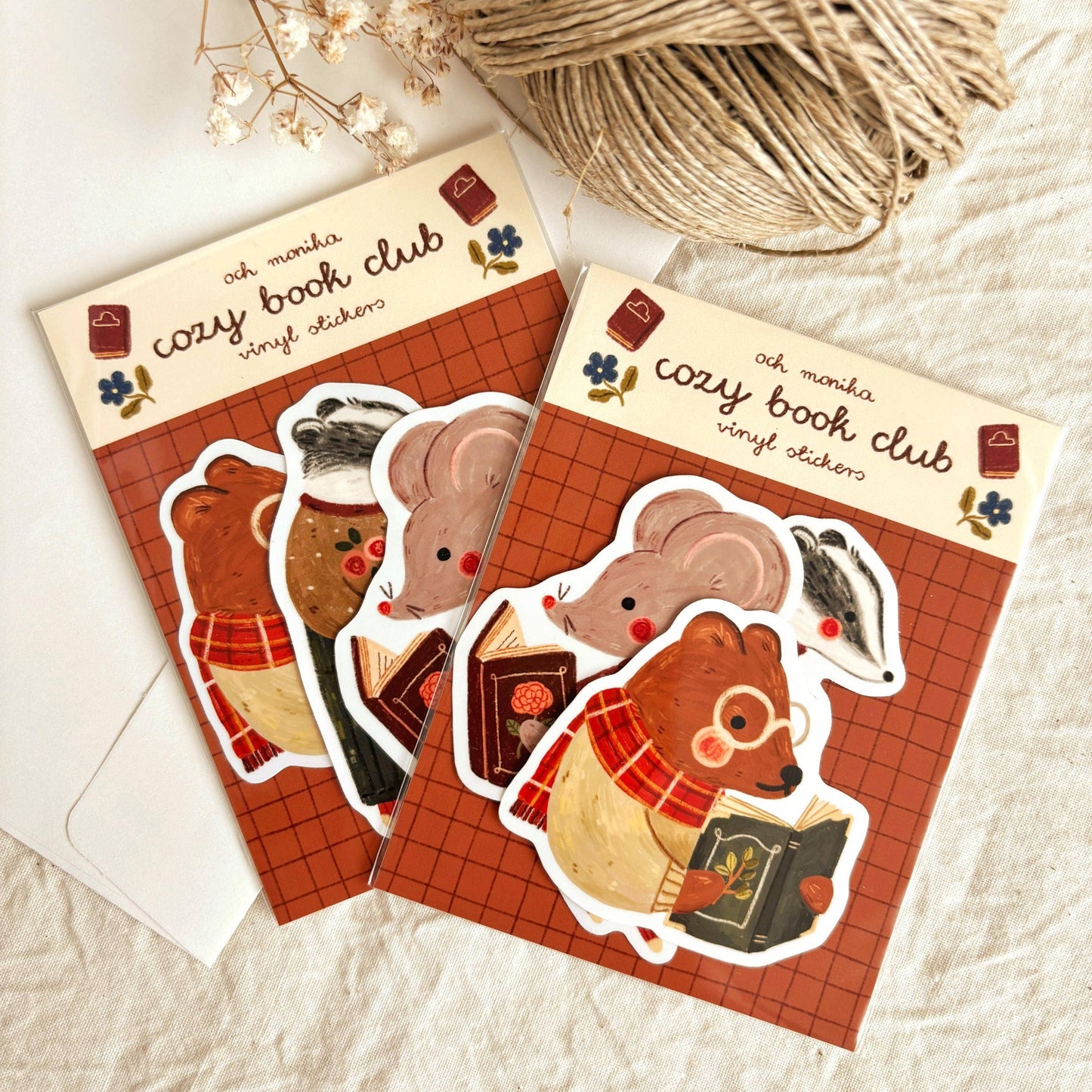 Sticker-Set - Gemütlicher Buchclub