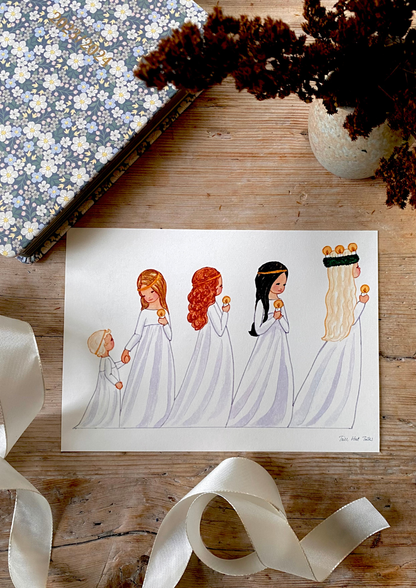 Bastelbogen - Lucia-Parade