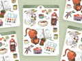 Stickerbogen Kuscheliger Nachmittag von Wild Pencil Studio