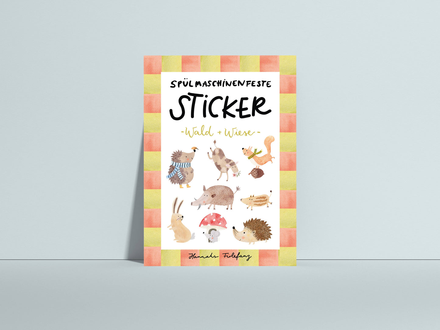 Stickerbogen - Wald und Wiese