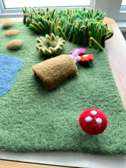 Filz - Spielmatte Wiese