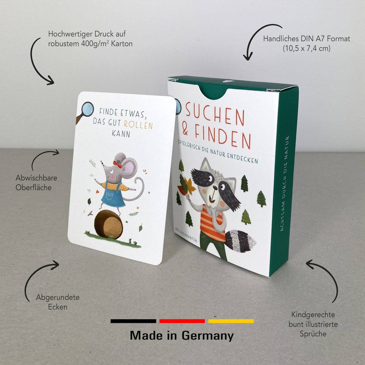 Entdeckerkarten Suchen und Finden für Kinder von Rüsselfuchs