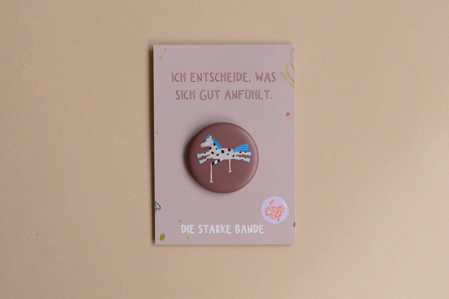 Button - Pferd - Ich entscheide, was sich gut anfühlt