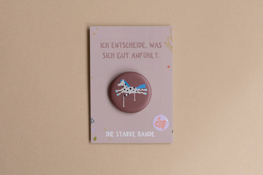 Button - Pferd - Ich entscheide, was sich gut anfühlt