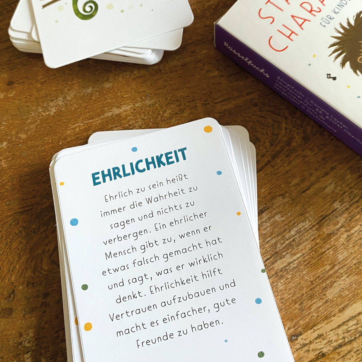Stärkekarten Starker Charakter für Kinder von Rüsselfuchs