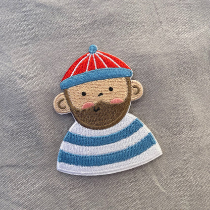 Bügel Patch Seemann – Aufnäher für Kinder 
