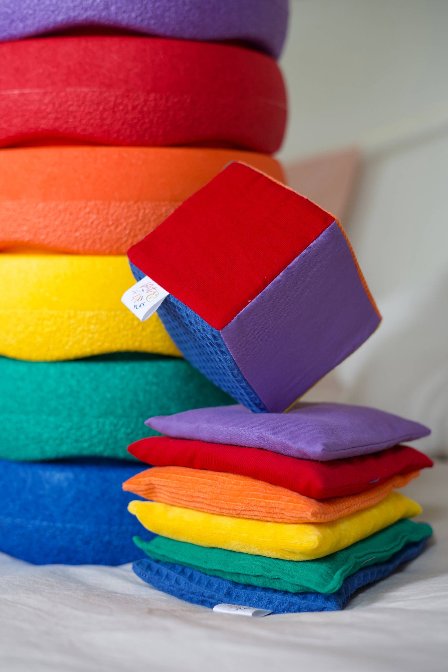 Würfel - Regenbogen