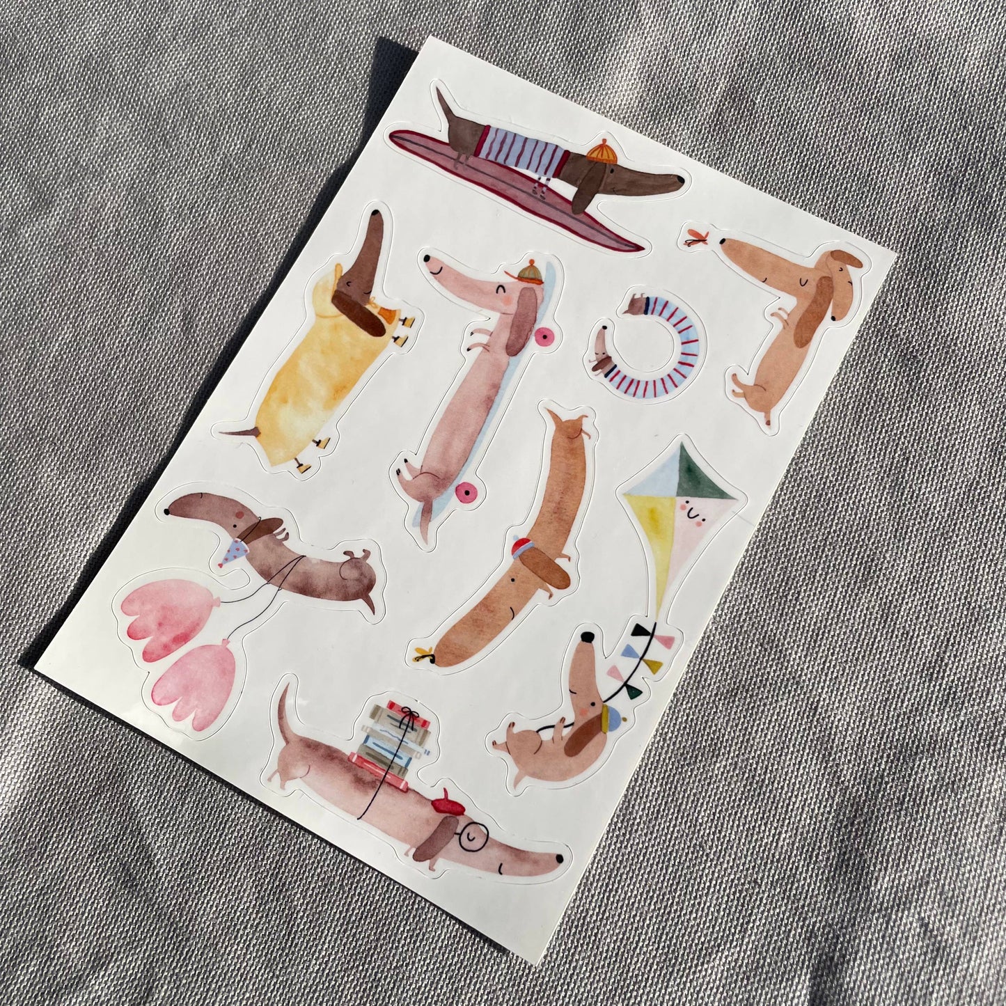 Stickerbogen - Dackel 