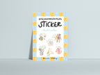 Spülmaschinenfeste Sticker Mutmacher von Hannahs Firlefanz A6