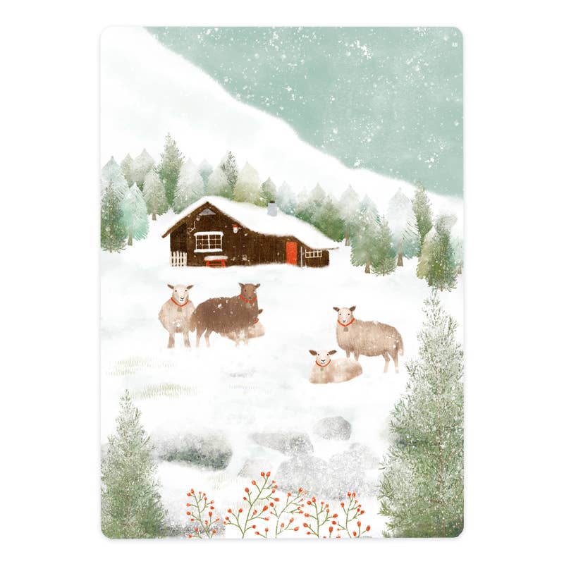 Schafe im Schnee