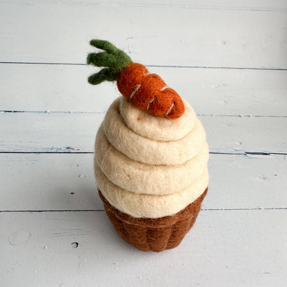 Filz - Oster-Karottenkuchen - Cupcake