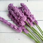 Lavendelstiel hellviolett aus Filz von Sewing Seeds Play