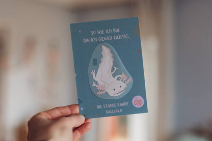 Bügelbild - Die starke Bande - Axolotl