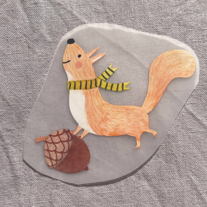 Bügelbild - Eichhörnchen