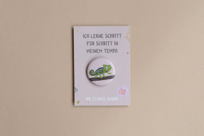Button - Chamäleon - Schritt für Schritt