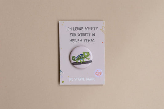 Button - Chamäleon - Schritt für Schritt
