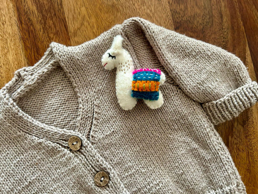 Filzanstecker - Lama