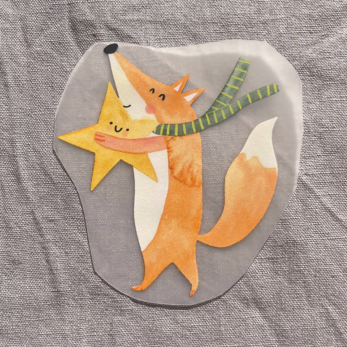 Bügelbild - Fuchs mit Stern