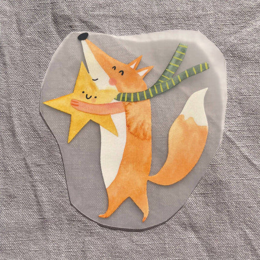 Bügelbild - Fuchs mit Stern