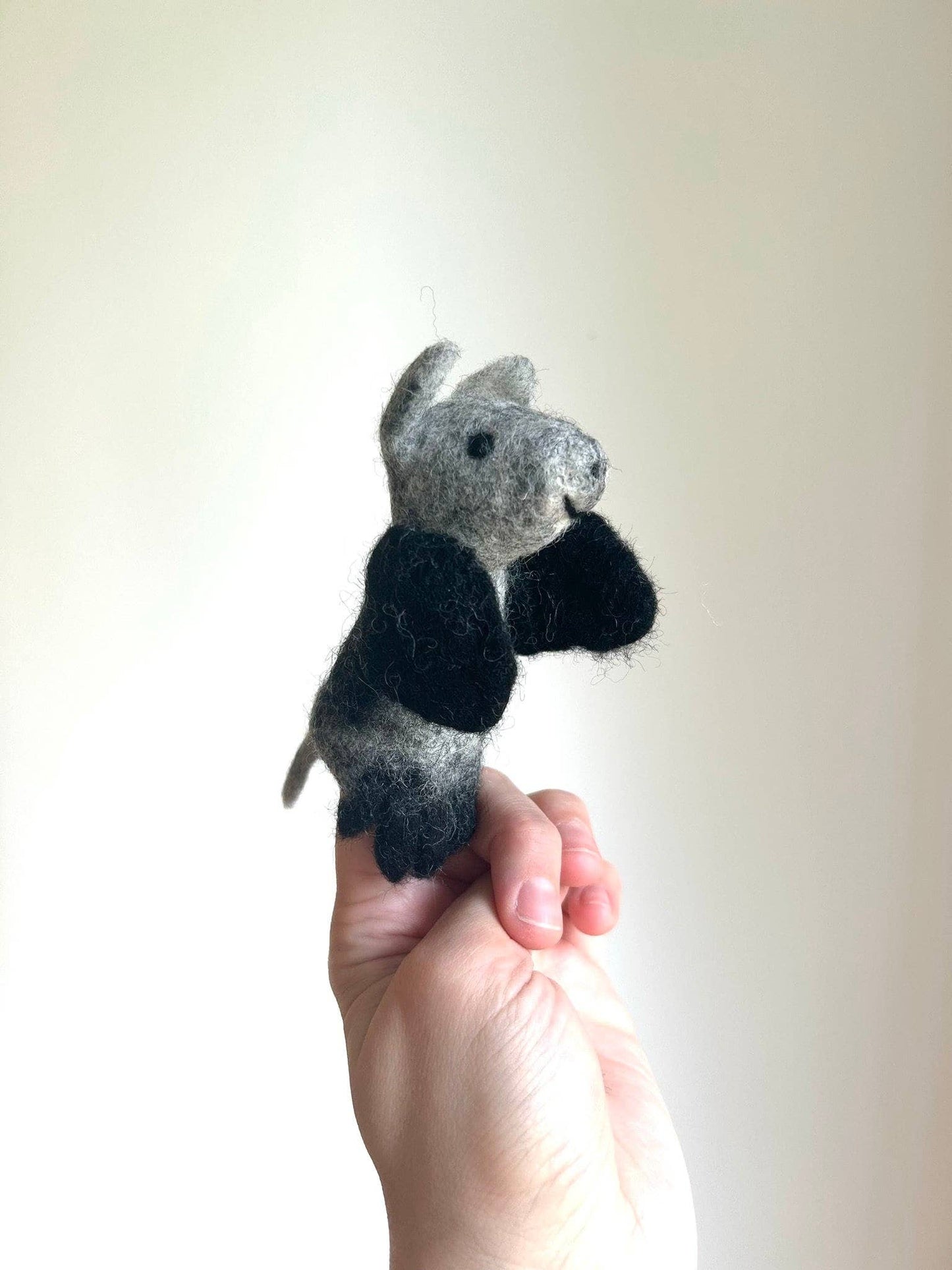 Filz-Fingerpuppe - Fledermaus
