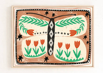 Print - Folk Schmetterling