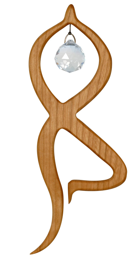 Fensterschmuck - Balance mit Regenbogen-Kristall