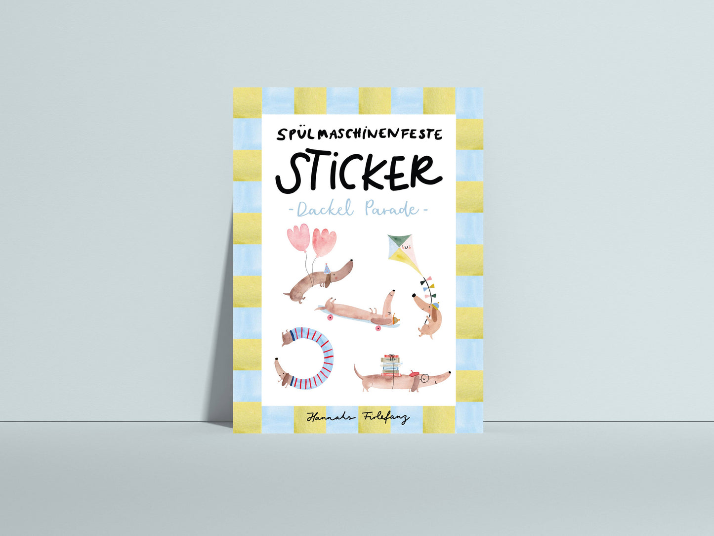 Stickerbogen - Dackel 
