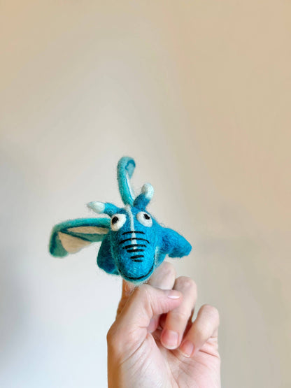 Filz-Fingerpuppe - Monster & Drache