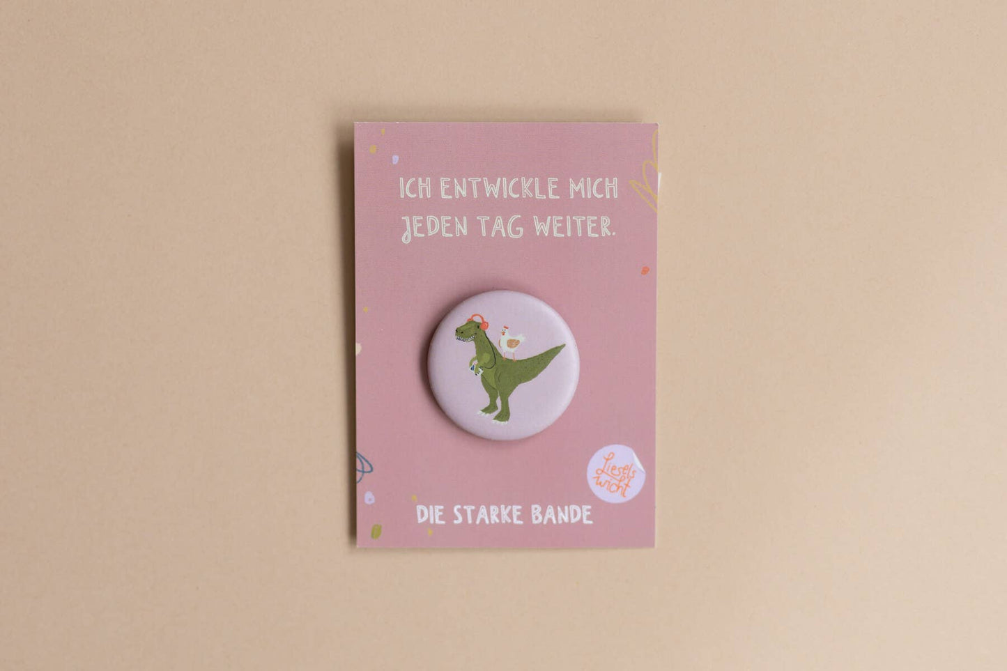 Button - T-Rex - Ich entwickle mich jeden Tag