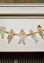 Bastelvorlage - Niedliche Clowns