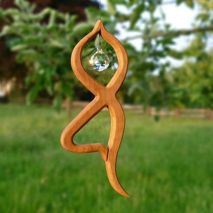 Fensterschmuck - Balance mit Regenbogen-Kristall