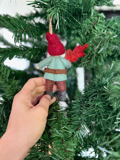 Filzdekoration - Weihnachtswichtel