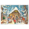 Adventskalender - Wir warten vor dem Stall