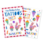 Kindertattoos Schulkind von Frau Ottilie